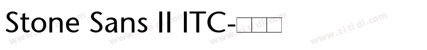 Stone Sans II ITC字体转换